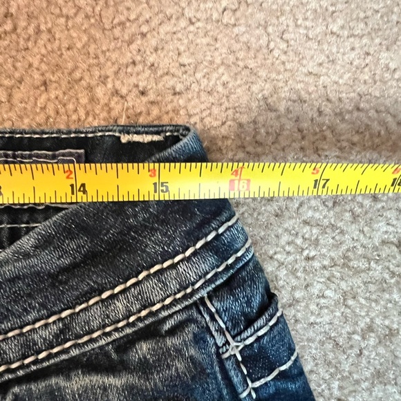 Miss Me Easy Crop - size 29 sequin bling pockets - Picture 6 of 8